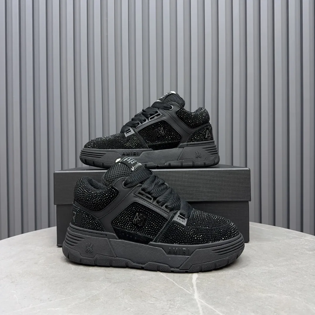 Men's shoes 💰760💰 AMIRI AMIRI fashion brand hot sale 🔥 Available all year round, couples 💑 Official website synchronization Imported fabrics 1⃣️ vs 1⃣️ replica, original factory special original sole, 35-45 (45. non-refundable)